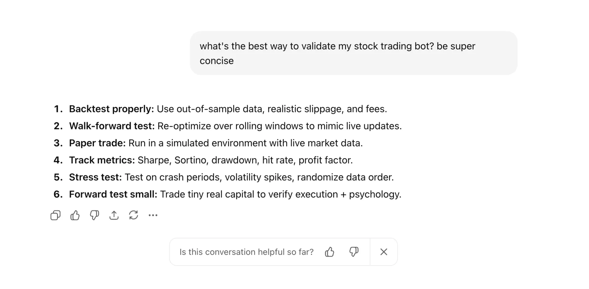 ChatGPT conversation
